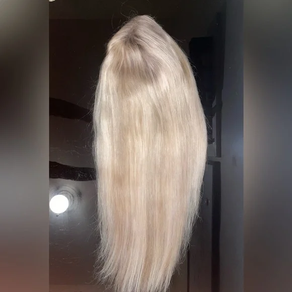 Honey Blonde (P18/613), 13by4 Lace 100%HUMAN Hair, 22inches/180%DENSITY PAID 240